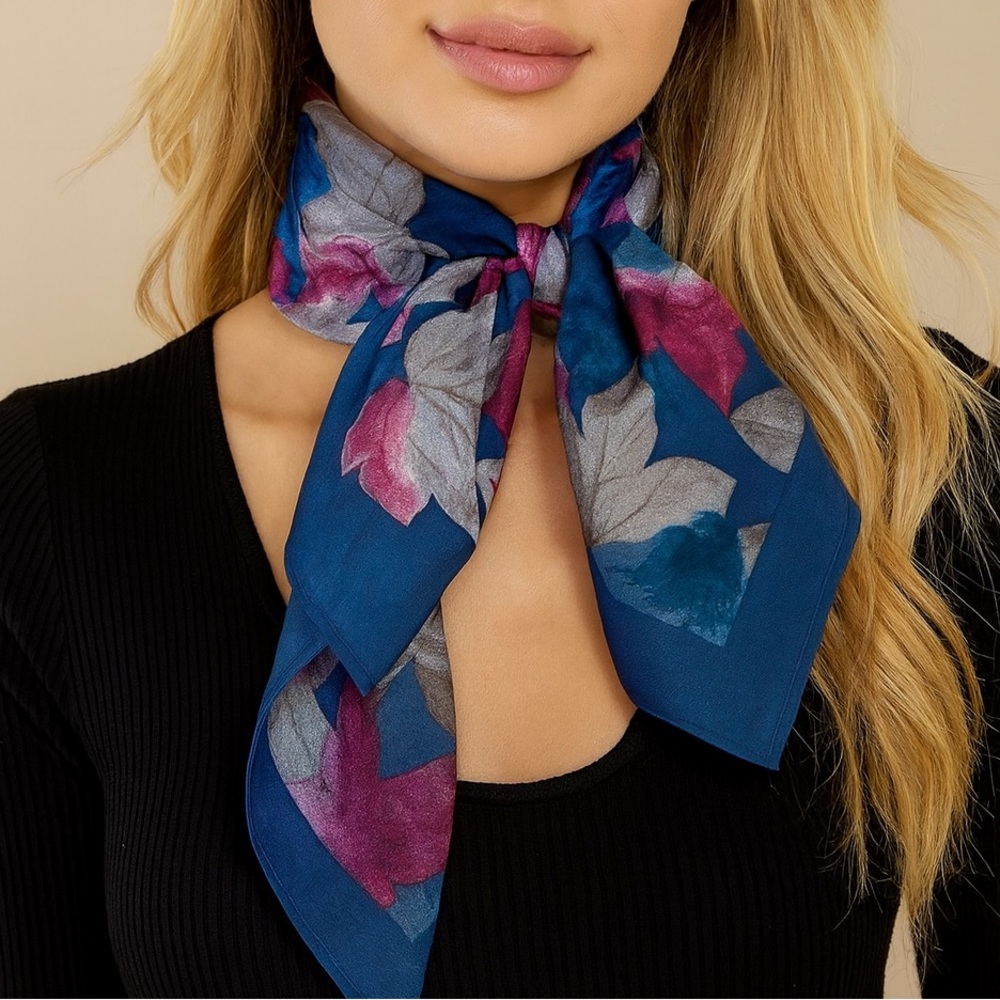 The Metropolitan Museum of Art Floral Silk Scarf Wrap